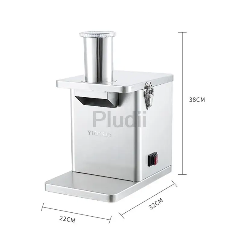 ماكينة تقطيع الخضروات التجارية ماكينة تقطيع الطعام الأوتوماتيكية 420 شفرات من الفولاذ المقاوم للصدأ قطاعة البطاطس والجزر قطاعة الخضار والفواكه