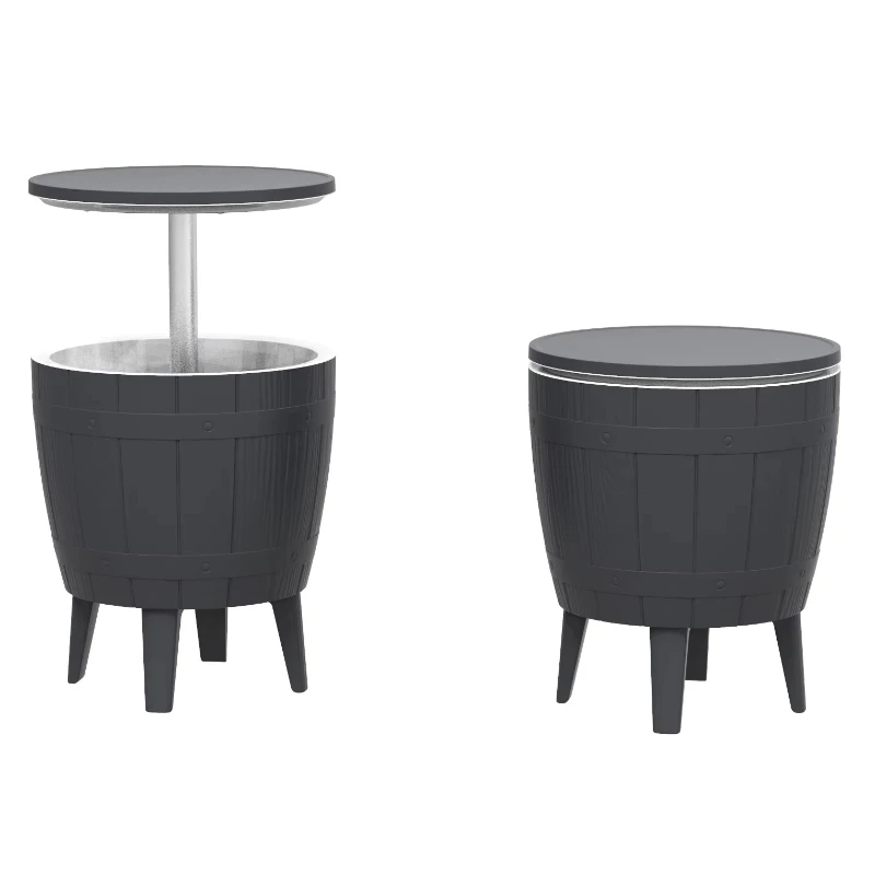 

Outdoor rattan patio furniture ice bucket cool bar cooler table
