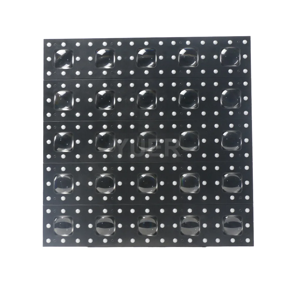 YUER LED 25x30W RGBW Matrix DJ Lighting Stage Background Lights For Disco Parties Concert Ball Hall Nightclub Effect Backlight