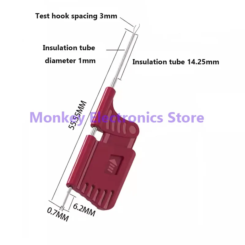 Chip Universal Test Hook bios burn-in clip solder-free DuPont wire SDK08 double hook ic logic analyser clip