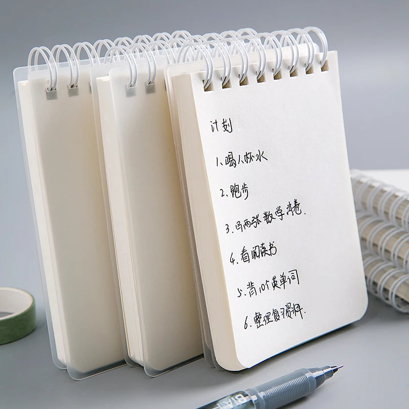 

A7 Small Notebook Portable Mini Student Memo Pocket Coil Memorizing Word Book Homework Record Book