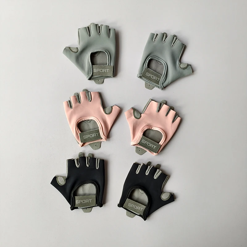 Damen Halbfinger-Fahrradhandschuhe Rutschfest Stoßdämpfend Atmungsaktiv Fitness Fahrradhandschuhe für Sport Fitnessstudio Training Radfahren – Detail 6