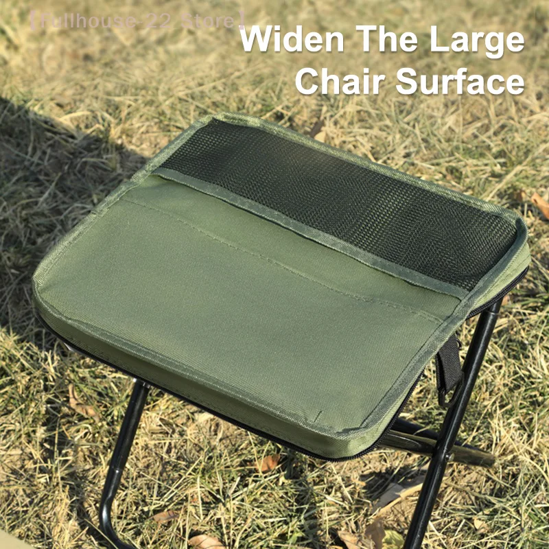 【MAX-22】قعد ظهر قابل للطي، مقعد محمول قابل للطي مع حقيبة حمل، خفيف الوزن، صغير وسهل الحمل، كرسي خارجي للسفر #5