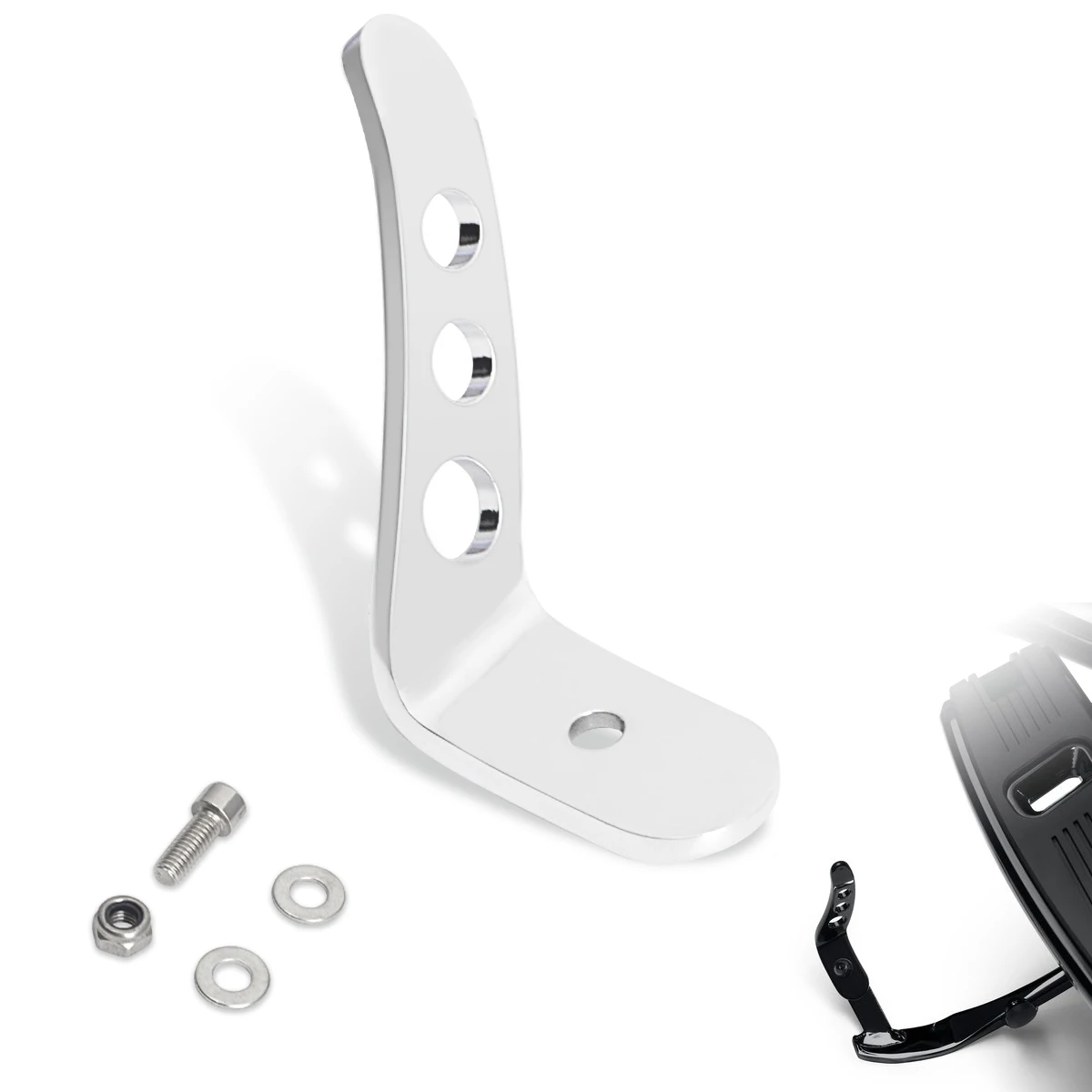 Motorrad-Kickstand-Verlängerungsset aus schwarzem Chrom für Harley Touring Road King Street Electra Glide FLHR FLHX CVO Ultra ab 199