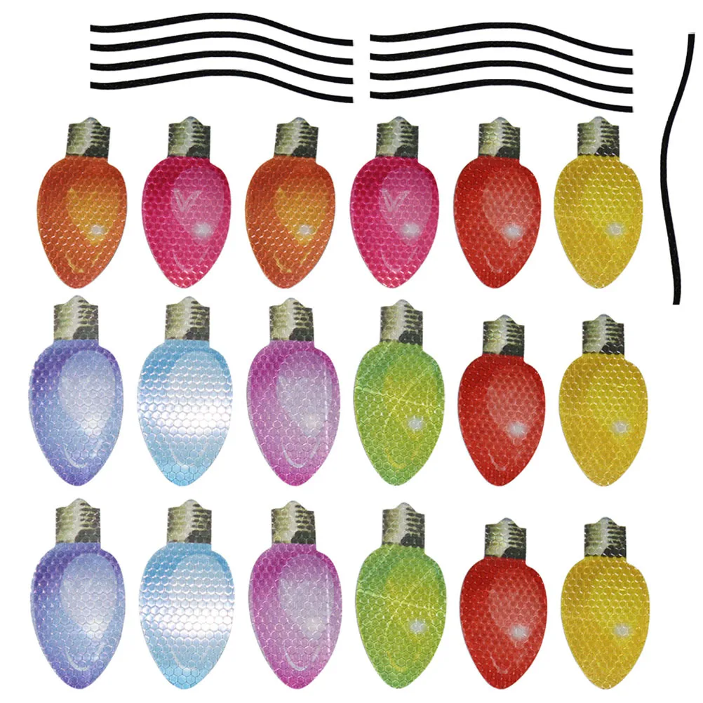 

1Set Reflective Light Bulb Car Magnet Christmas Car Decoration Magnetic Sticker Refrigerator Door Ornament Refrigerator Sticker