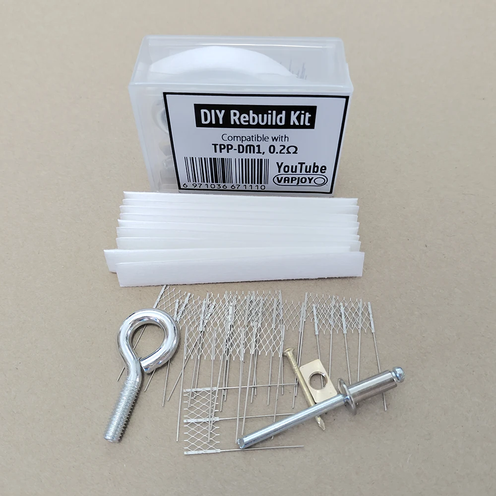 Premium Rebuild Kit TPP Style 0.15 / 0.2ohm Mesh Wire Coil Resistance For Drag Core 3 Legs With Cotton DIY Tools