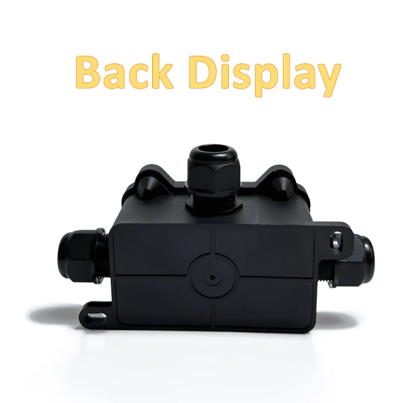 IP68 Outdoor Waterproof Junction Box 3 Way Plug Line External Cable Connection Box For Tunnel/Garden/Landscape Lights
