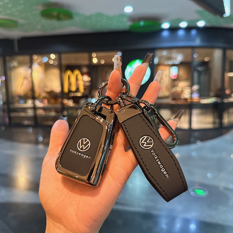 Capa para chave de carro com 3 ou 4 botões, para vw volkswagen golf 7 mk7 tiguan mk2 para assento ateca leon fr 2 ibiza para skoda octavia