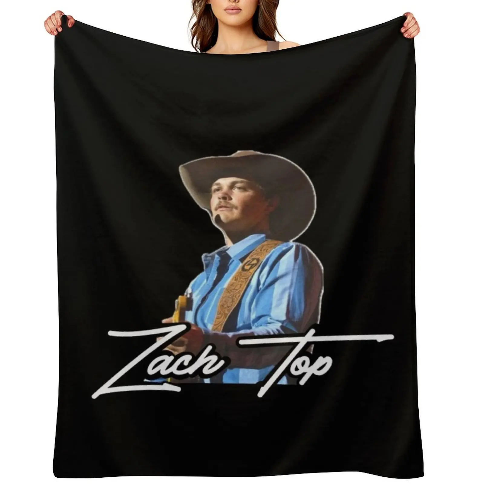 Zach Top Throw Blanket Personalized Gift Custom Shaggy decorative Blankets