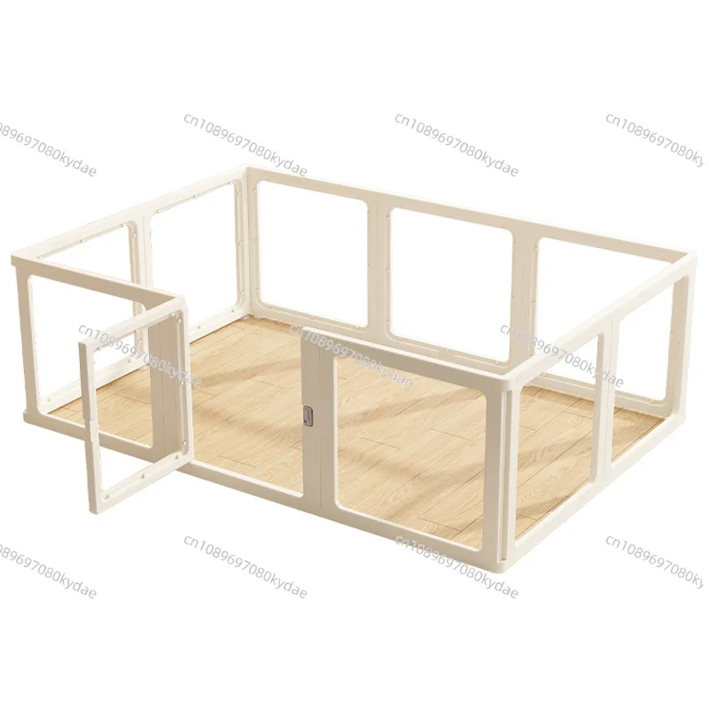 

‌Transparent Acrylic Dog Playpen Safety Pet Fence Non-Scratch Durable Kennel Easy-Clean Indoor House Removable Panels
