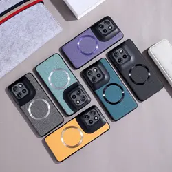 Fabric Magsafe Case for Motorola Edge 50 Neo Moto Magnetic Wireless Charging Silicone Hard Phone Cover MotorolaEdge50Neo Shell