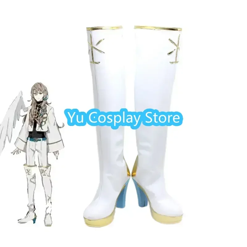 Kuzuha Cosplay Shoes Halloween Carnival Boots PU Leather Shoes Vtuber Cosplay Props Custom Made