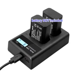 USB LCD Dual Charger NP-FW50 Camera Battery Chargers NP FW50 for Sony Alpha a6500 a6300 a7 7R a7R a7R II a7II NEX-3 NEX-3N NEX-5