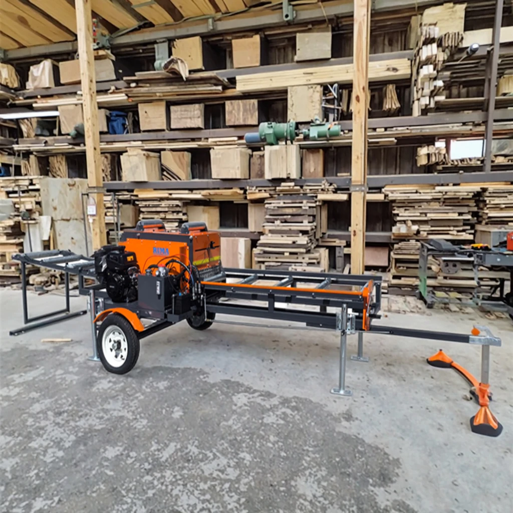Heavy-Duty Wood Edger With Engine - WE635 Hydraulic Twin Blade For Timber, Plank, Log Processing