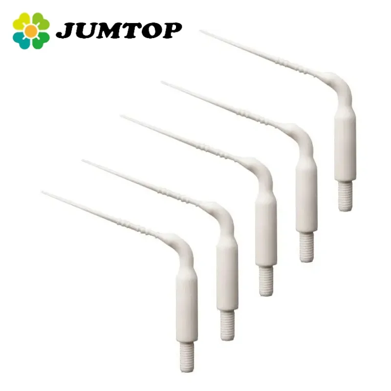 JUMTOP 5Pcs Dental Plastic Sonic Powered Endo Irrigation Tips for Air Scaler Handpiece