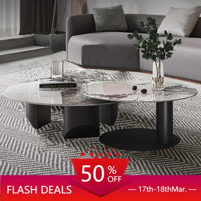 

Luxury Coffee Tables Sets Living Room Round Nordic Coffee Table Marble Modern Dressing Furniture Table Basse Home Furniture