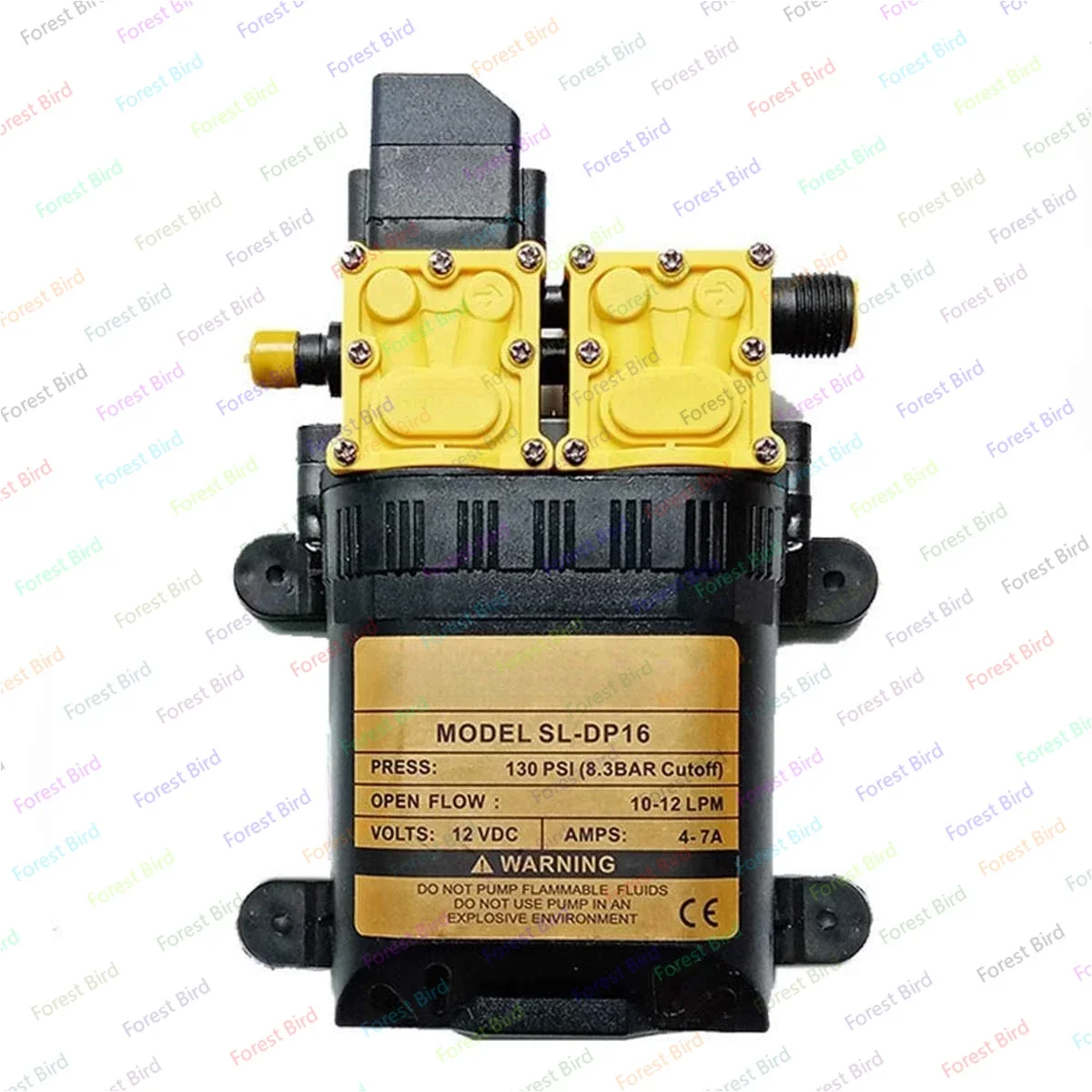 12v DC 130PSI 10-12Lmin Water Pump Agricultural Electric Dual Power Pump Micro High Pressure Diaphragm Water Sprayer Car Wash