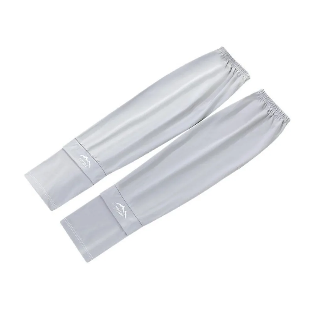 Manches amples en soie glacée, isolation UV, Protection solaire Anti-UV, manches de bras, Protection solaire, gants de cyclisme à manches longues pour femmes/hommes