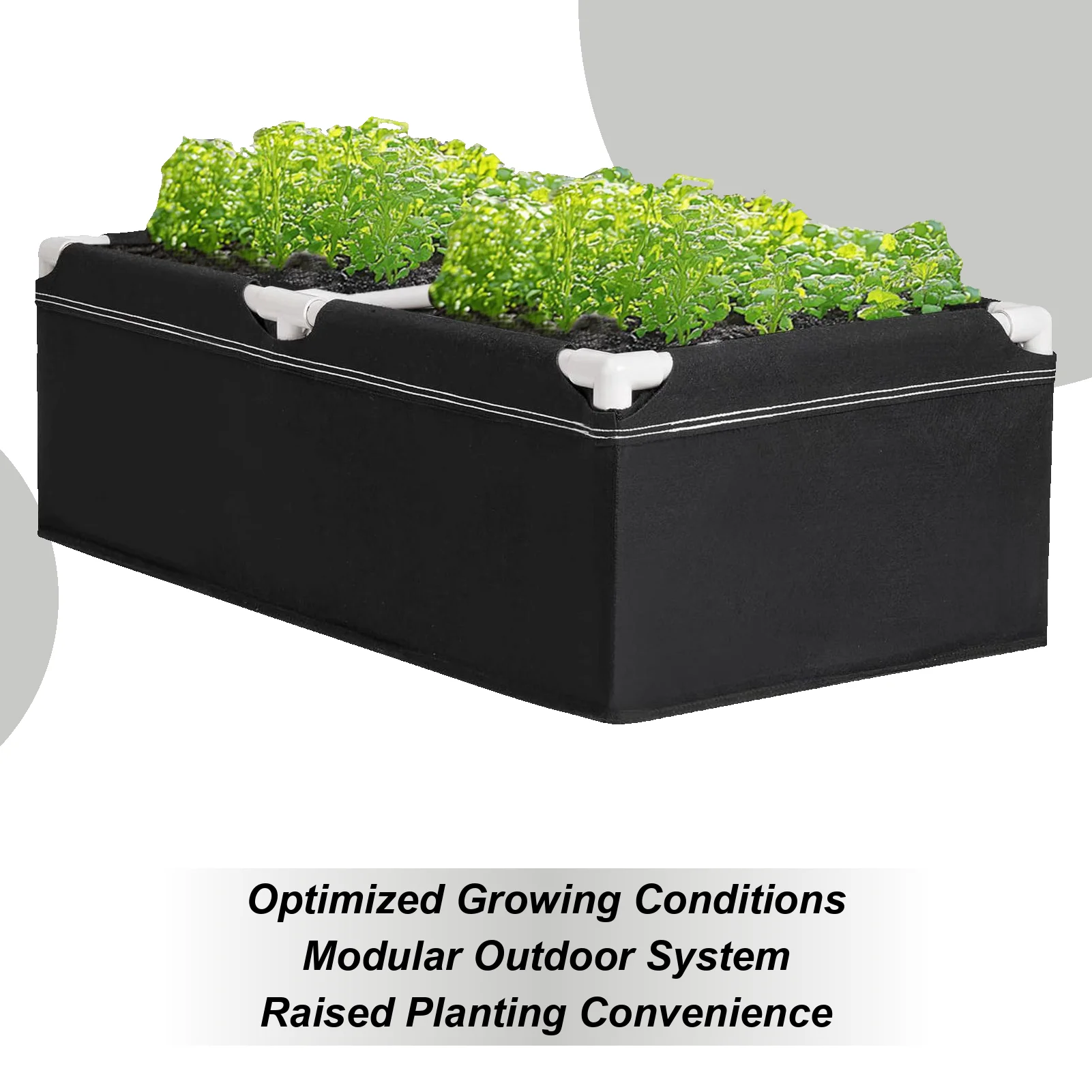 

Fabric Garden Plant Bed Rectangular Planting Pot Nursery Bag Gardening Raised Beds With Frame For Vegetable Strawberries