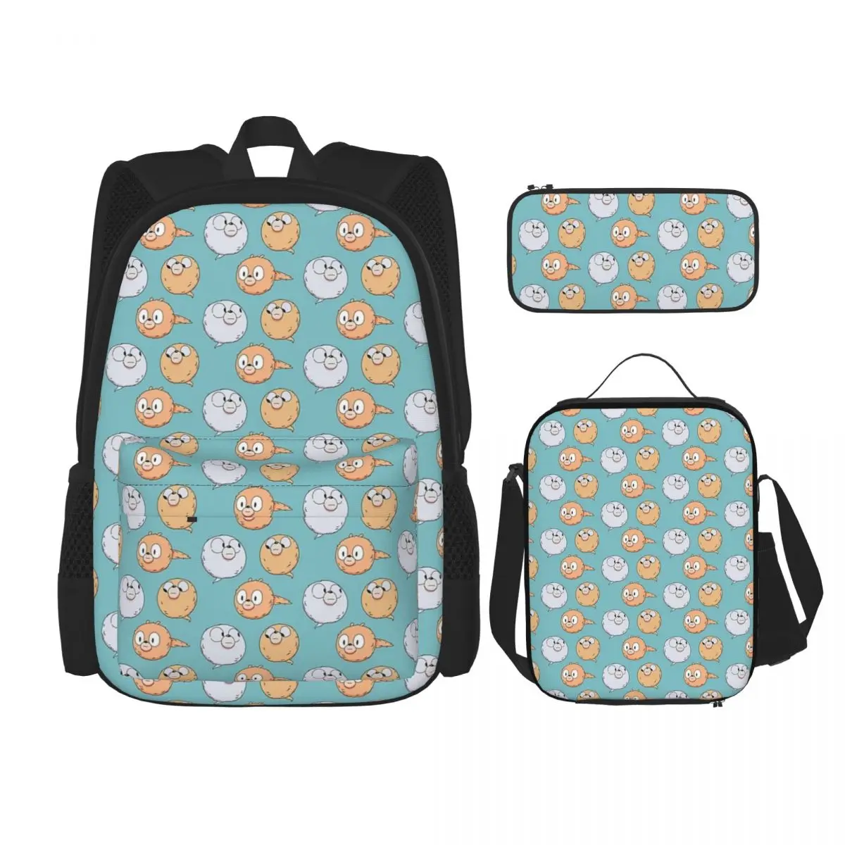 Woffs Hilda Rucksäcke Jungen Mädchen Bücher tasche Kinder Schult aschen Cartoon Kinder Rucksack Lunch Bag Stift Tasche dreiteiliges Set