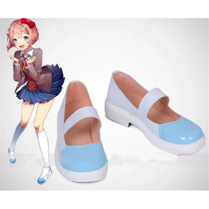 

DDLC dokidokiliteratureclub women's shoes Sayori Natsuki Yuri cute sweet dance party cosplay shoes A1020
