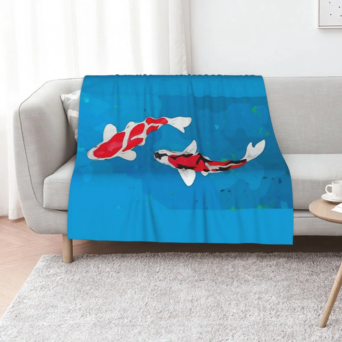 

Koi Carp Throw Blanket Blankets For Baby Tourist For Baby Decorative Sofa Blankets