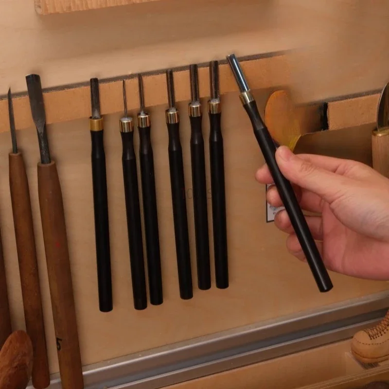 

Прецизионное кругло долото для резьбы по дереву, тонкий полукруглый нож для резьбы по корню, профессиональные деревянные поделки, инструменты для ручной резьбы по дереву