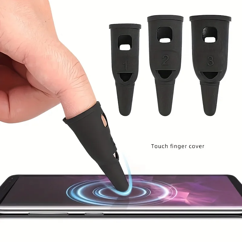 

Finger Cover for Touch Screen, S/M/L Size for Handwriting Painting Gaming, No Power Protective Sleeve for Tablet Phone