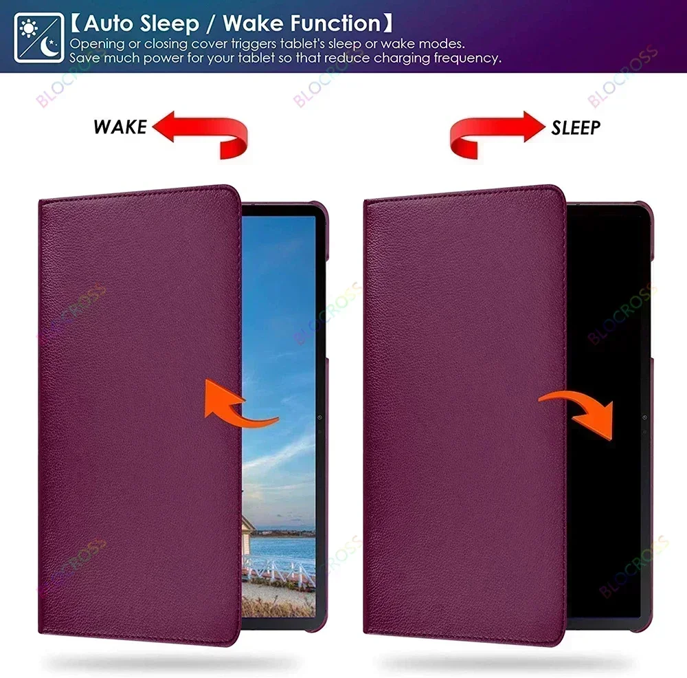 Rotating Case for Xiaomi Pad 5/Pad 6 11" Redmi Pad 10.6" Redmi Pad SE 11",PU Leather Stand Magnetic Protective Cover Funda