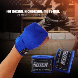 2.5 Meter Long Adults 1 Pair Elastic Hand Wraps Boxing Training Practise Cotton Hand Protection Straps Bandage Accessory