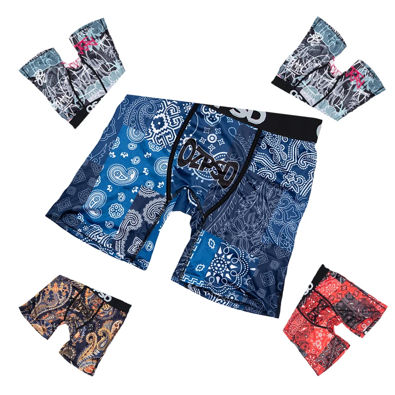 

5 шт. сексуальных мужских трусов-боксеров с принтом, дышащие, сетчатые, с открытым шаговым швом, больших размеров