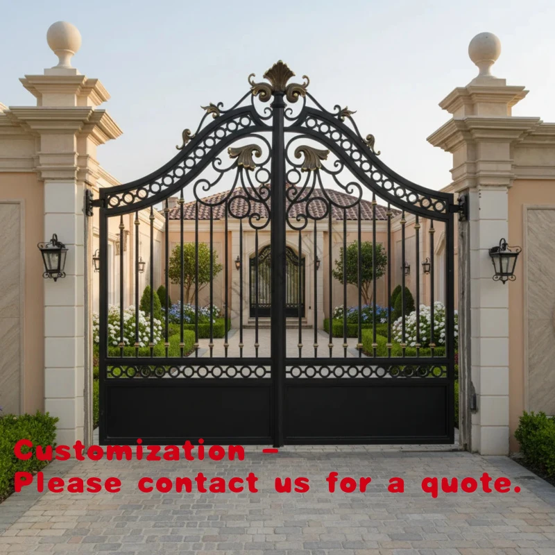 

custom.Luxury Wrought Iron Gate Designs Entrance Iron Gate Design House Garden Security Grill Swing Iron Villas