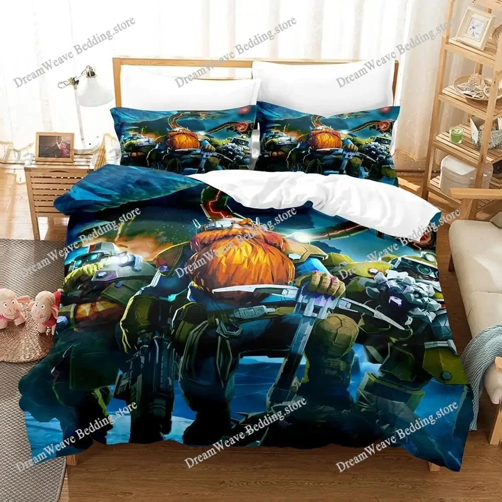 

Deep Rock Galactic Bedding Set Single Twin Full Queen King Size Bed Set Aldult Kid Bedroom Duvetcover Sets Bed Sheet Set 2025741