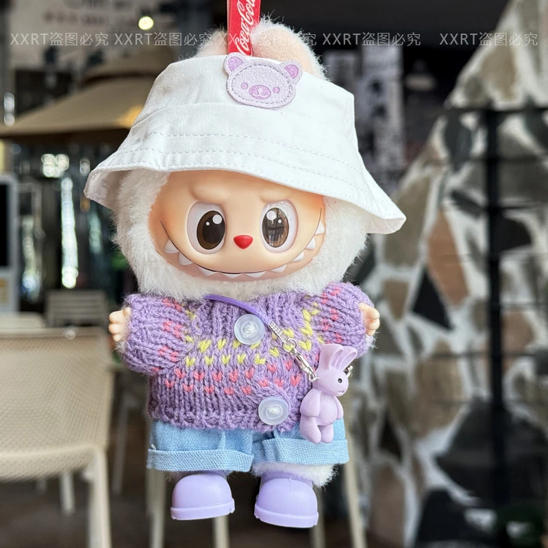 

Labubu Doll Clothes for the First, Second, and Third Generations, Labubu Clothing, Heart Code Vinyl Doll, High-Energy Front 3.0 Doll, Wearable Accessories, Hats, Sweaters, Pants, and Bags