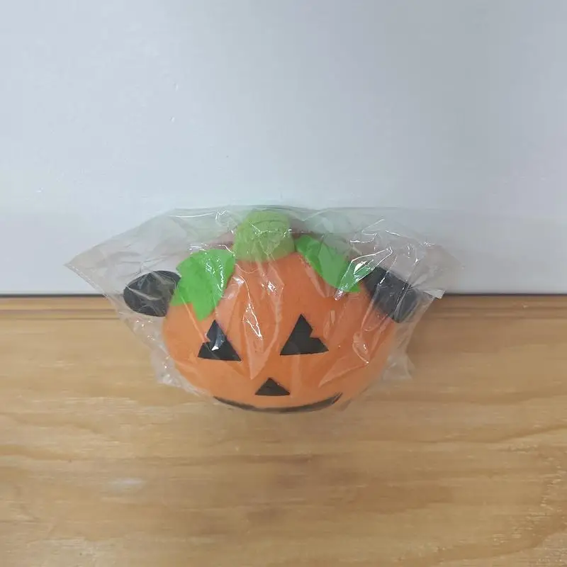 Zucca farcita fatta a mano di Halloween giocattoli di peluche morbido portachiavi unico 7,1 pollici divertente farcito bambola decorativa ciondolo bambola di peluche