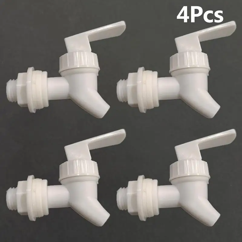 Plastic Water Spigot 4 Pieces Leakproof No Drip Easy Install for Drink Dispenser Camping Beach Party Supplies