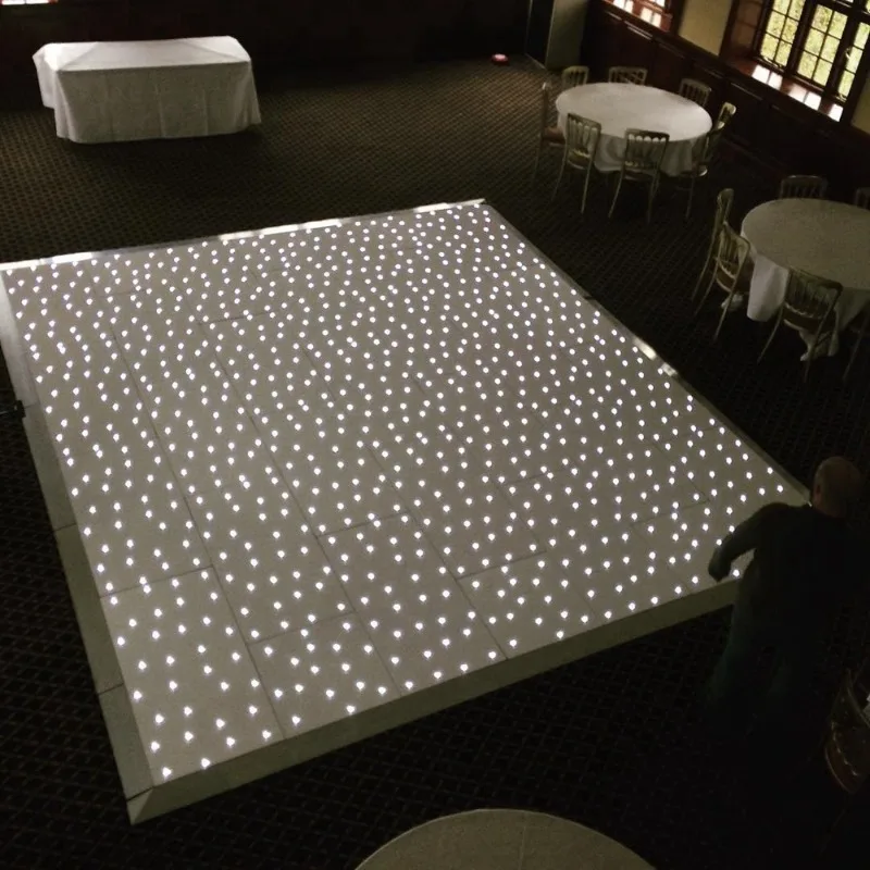 White LED Dance Floor 36 Lamp Tile Wedding Stage