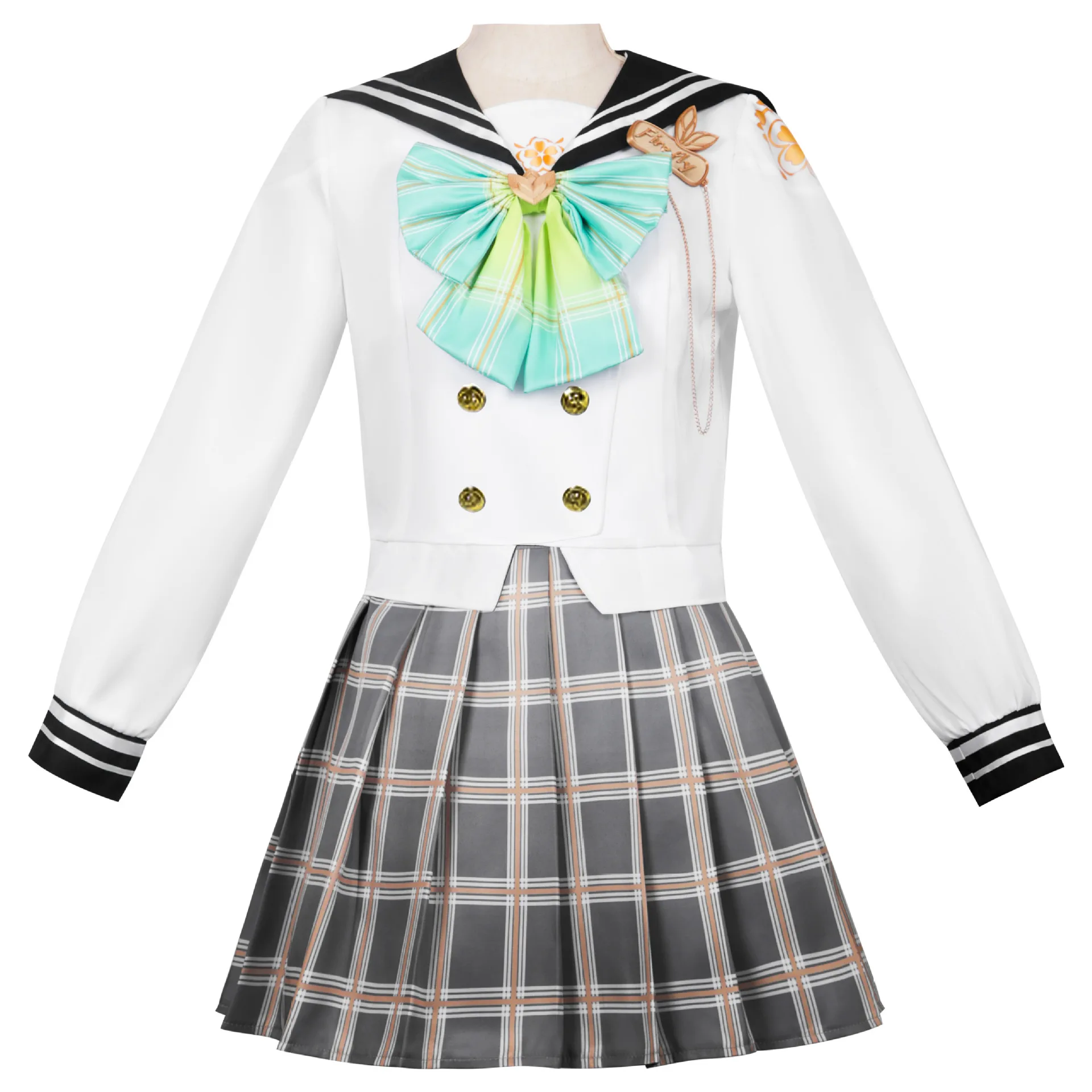 Honkai Star Rail Cosplay Costume Helloween Carnival Party Game Dress Kasumi Outfit JK Uniform Anime Firefly Cosplay Role Play