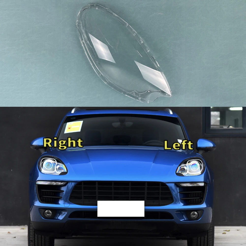 

Для Porsche Macan 2014 2015 2016 2017, прозрачная крышка фары, абажур, линза, корпус фары, плексиглас