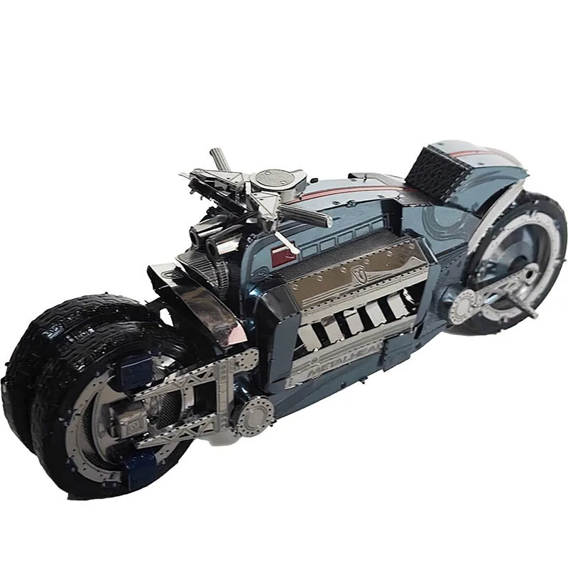 دودج دراجة نارية معدن كامل الفولاذ المقاوم للصدأ التجمع نموذج لا الغراء ثلاثية الأبعاد لعبة التجميع المعدنية تحصيل بناء عدة