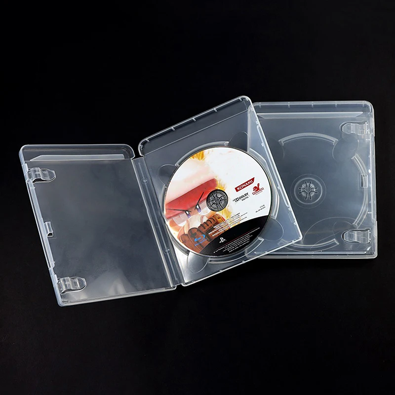 For PS2 PS3 Game Disc Case Plastic Storage Box Double CD Blu Ray Box DVD Disc Box Dual Pack BD Box