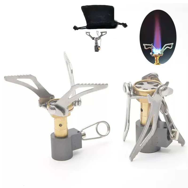 DHTB-3000T التيتانيوم البسيطة التخييم الغاز الشعلات قطعة واحدة جيب موقد في الهواء الطلق المشي لمسافات طويلة للطي الطبخ المحمولة فرن