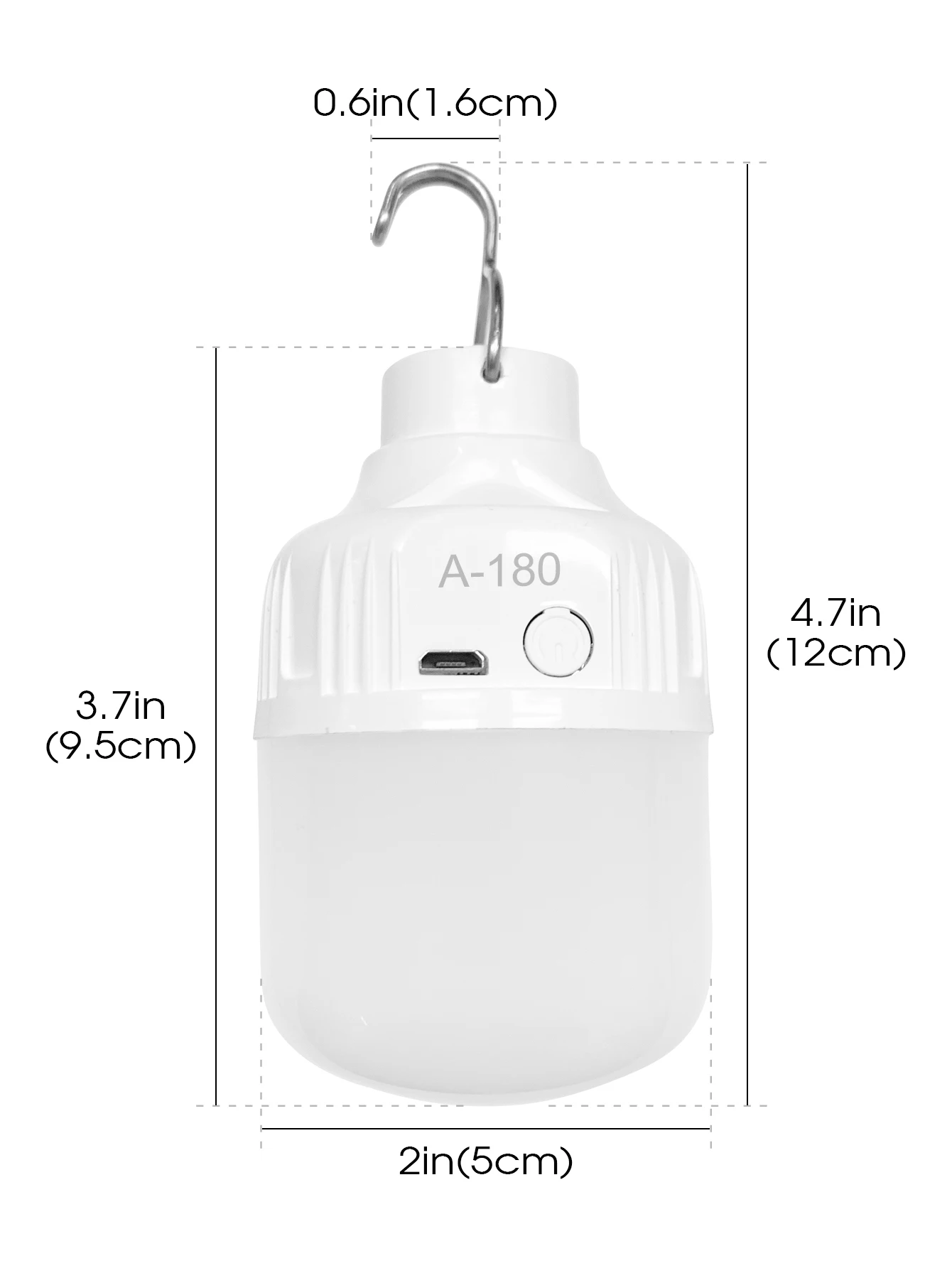 Led Bulb Camping Light Bulb Emergency Night Lighting Flashlight Outdoor Picnic Hanging Pendant Tent Lamp USB Rechargeable