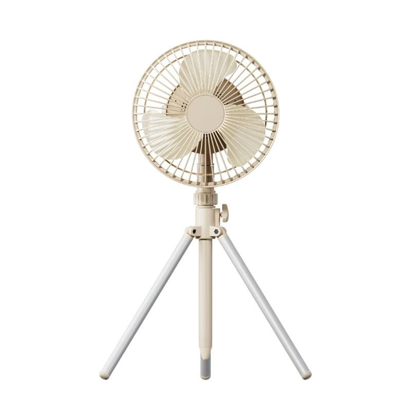 

Outdoor Cooling Fan 4000mAh Rechargeable Standing Fans with Adjustable Tripod BBQ Fan 4 Speeds Cooling Fan Camping