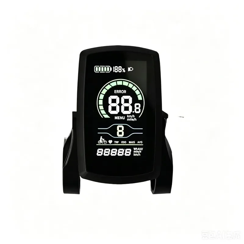 80C Ebike Display Meter - 36V/48V 5-Pin Speed Control Panel (for Fits /Fat Tire Bikes &  Conversion Kits)
