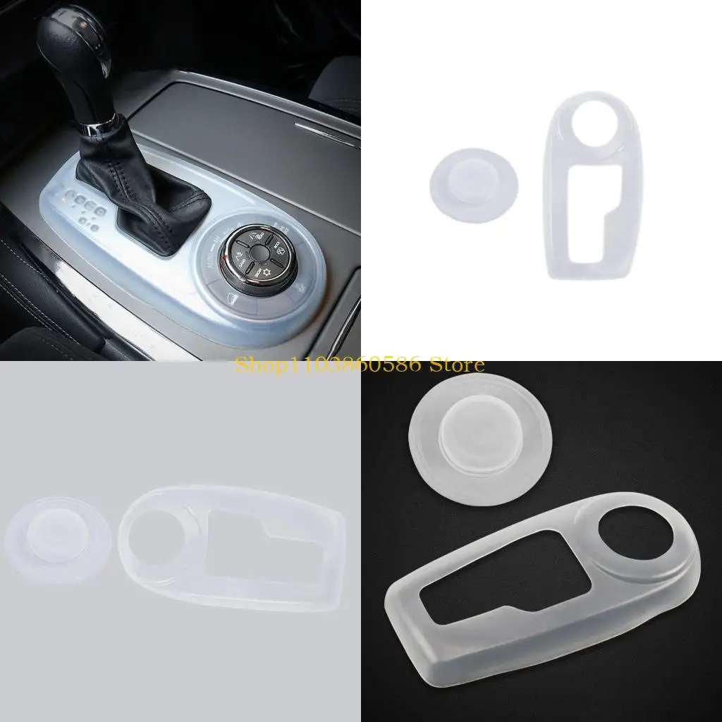 242A Car Gear Shift Box Cover Gear Panel Durable Silicone Car Accessories Fit for Patrol Y62 Silicone Car Modification