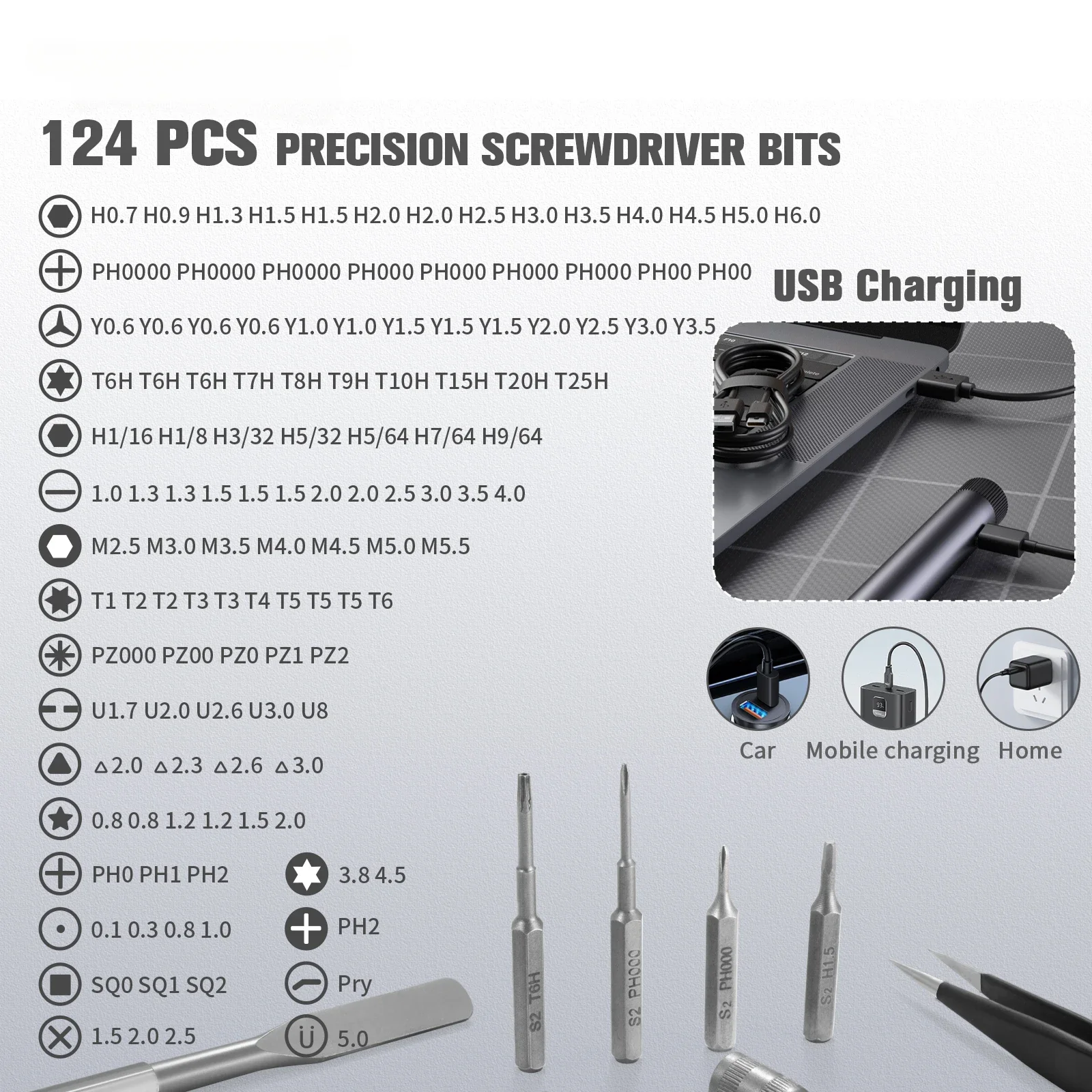 Herramienta de reparación profesional para reloj de PC iPhone, juego de destornilladores eléctricos de precisión 138 en 1, brocas magnéticas, Kit de herramientas eléctricas inalámbricas para el hogar