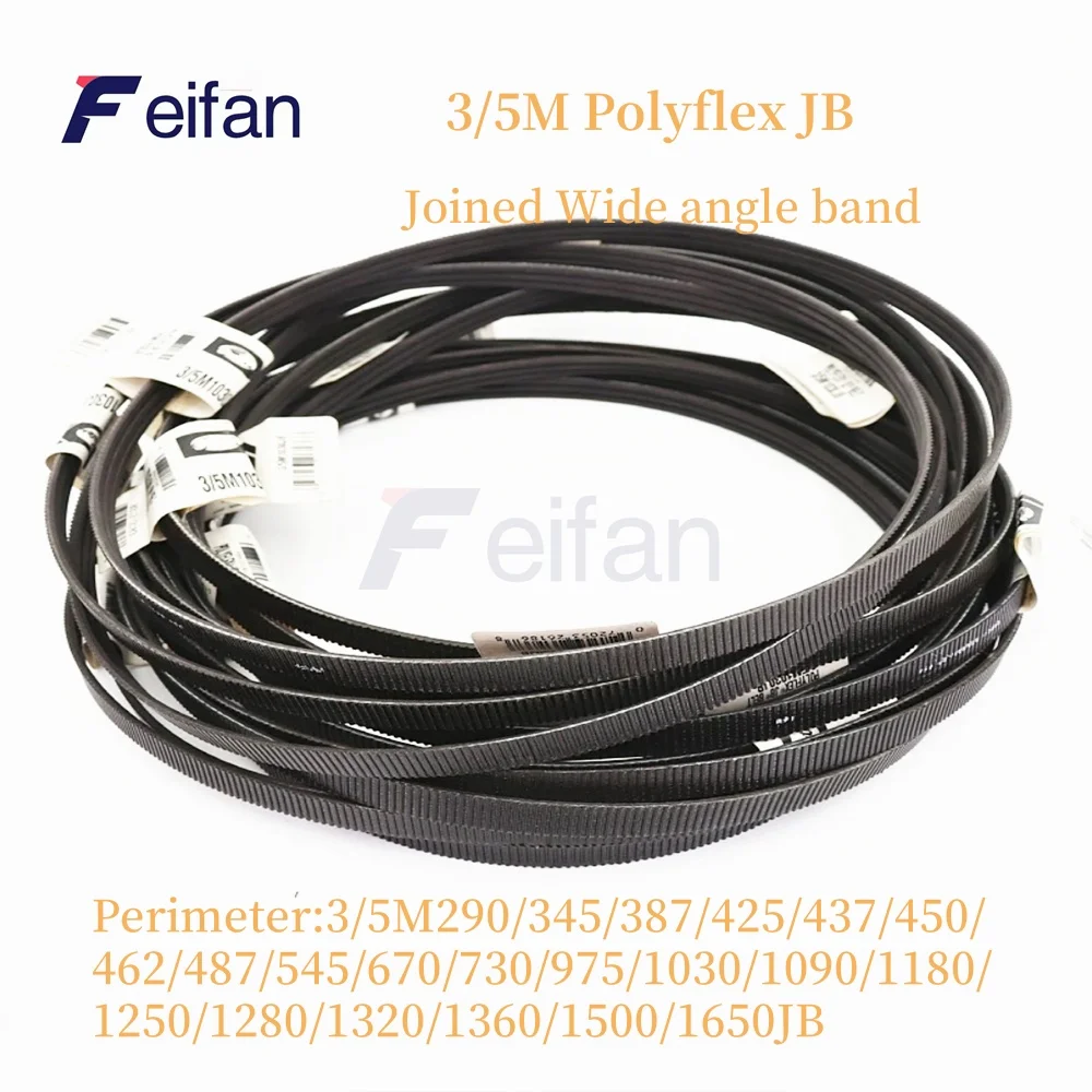 

5M Polyflex JB Joined Wide angle band 3/5M290JB 3/5M345JB 3/5M387JB 3/5M425JB 3/5M437JB 3/5M450JB 3/5M462JB 3/5M487JB-3/5M1650JB