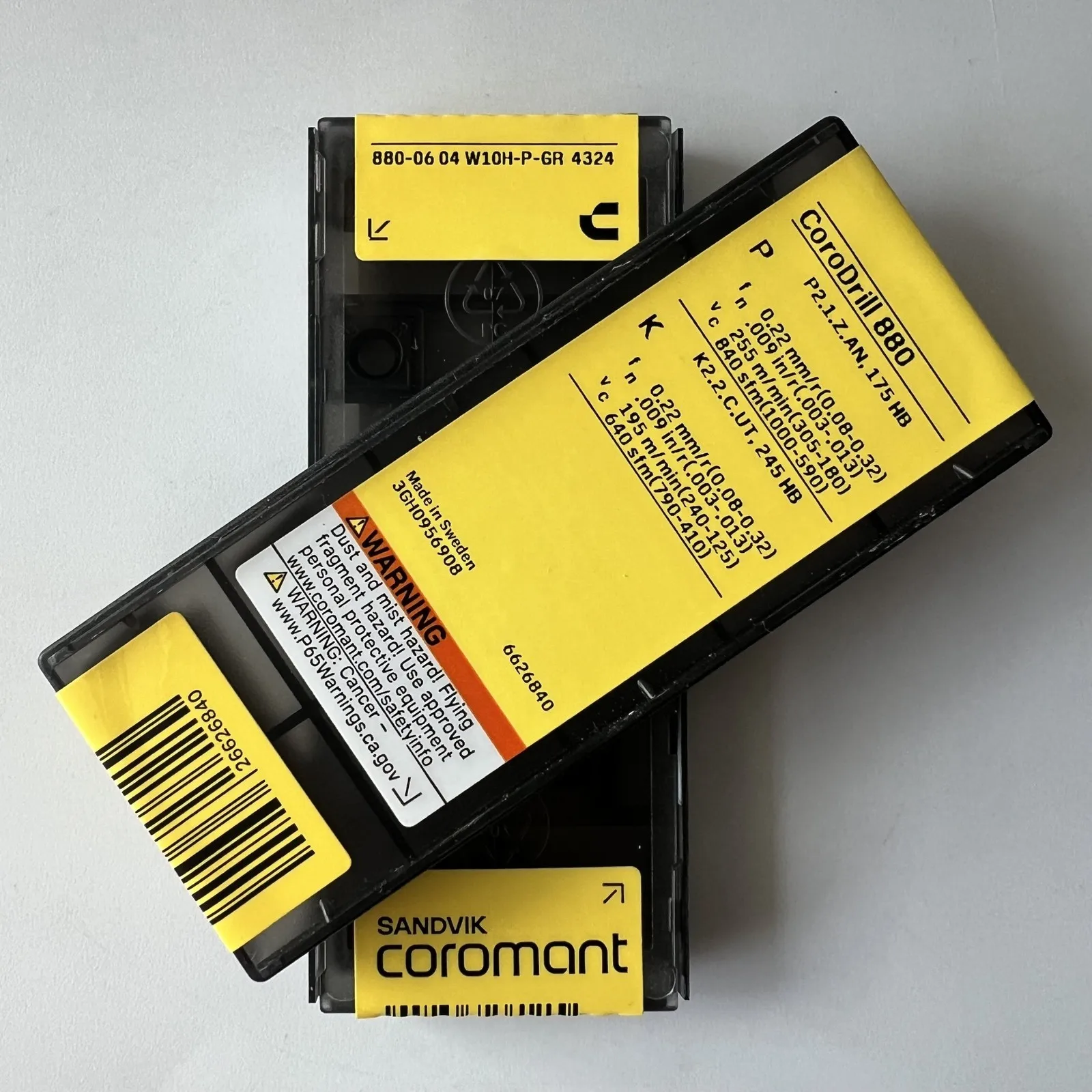 

SANDVIK / 880-0604W10H-P-GR 4324 / Оригинальные шведские лезвия из твердого сплава, 10 шт.