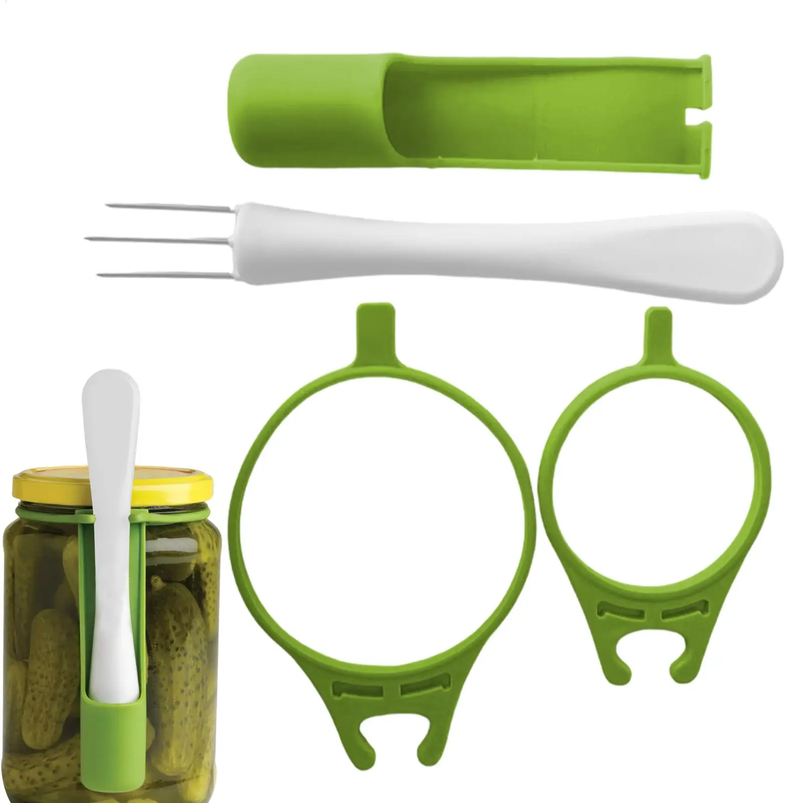 Pickle Jar Fork Pickle Picker Olive Pepper Food Grabber Unique Kitchen Gadgets Pickle Fork with Long Handle Kitchen Gadgets Tool